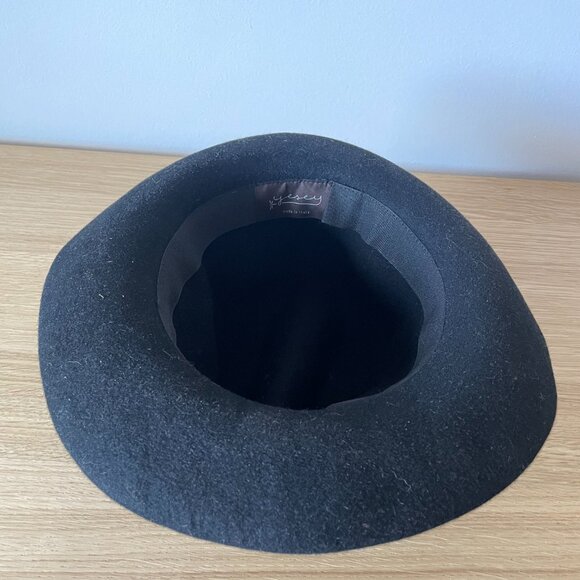 Yesey black felt hat Size L Made in Italy - Picture 2 of 4